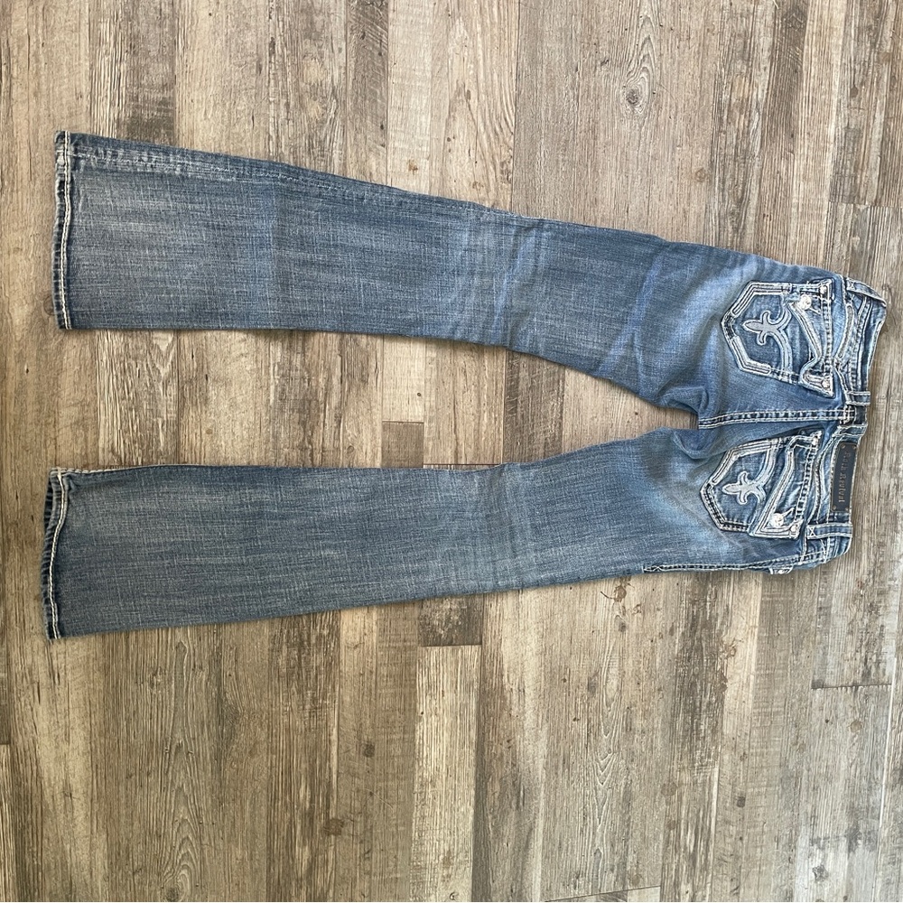 Rock Revival Women's Distressed Blue bootcut Jeans